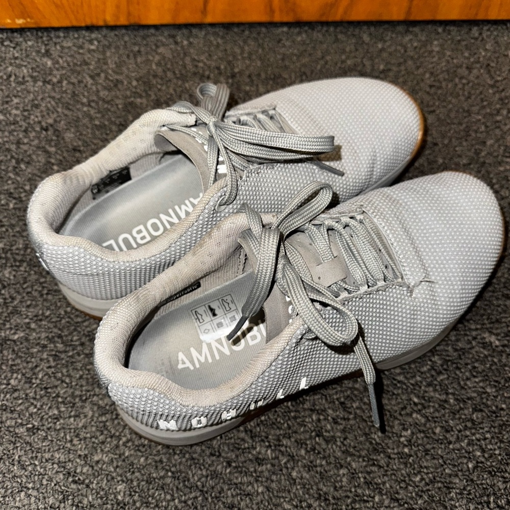 NOBULL Light Gray Knit Training Shoe with Gum Outsole - Picture 12 of 13